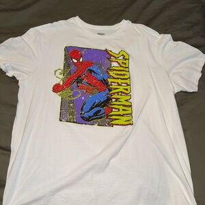 Marvel Red and White Spider-Man Short Sleeve Tee